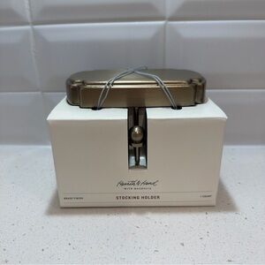 Hearth& Hand Magnolia Brass Stocking Holder 1 Count New